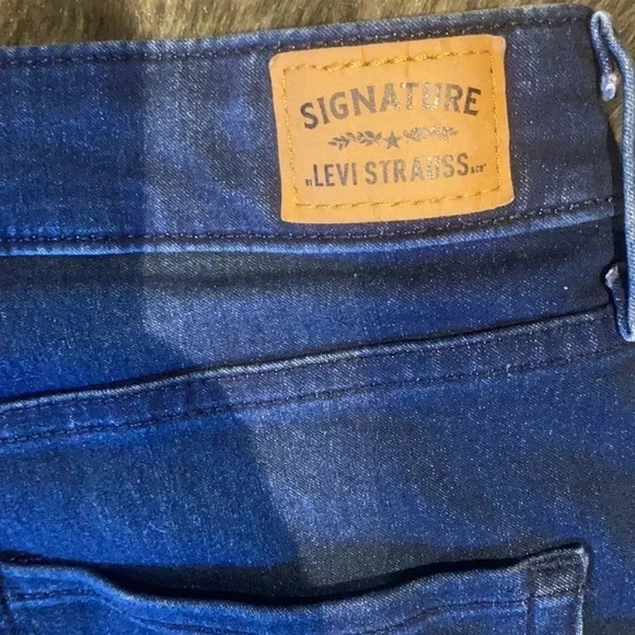 Levi’s strauss signature dark blue wash high  waisted super skinny jeans - Picture 12 of 15